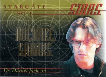 2001 Rittenhouse Stargate SG-1 Premiere Edition - Stargate Stars #S2 Michael Shanks Front