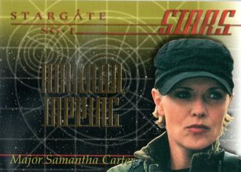 2001 Rittenhouse Stargate SG-1 Premiere Edition - Stargate Stars #S3 Amanda Tapping Front