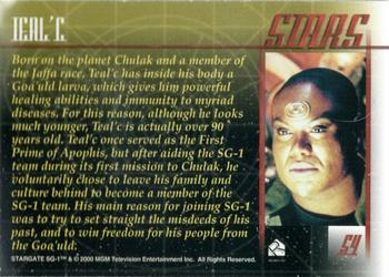 2001 Rittenhouse Stargate SG-1 Premiere Edition - Stargate Stars #S4 Christopher Judge Back