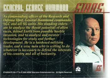 2001 Rittenhouse Stargate SG-1 Premiere Edition - Stargate Stars #S5 Don S. Davis Back