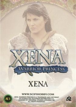 2001 Rittenhouse Xena Season 6 - Cards Inc. Exclusive Set #AU1 Xena Back
