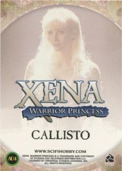 2001 Rittenhouse Xena Season 6 - Cards Inc. Exclusive Set #AU4 Callisto Back