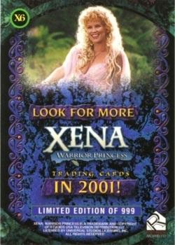 2001 Rittenhouse Xena Seasons 4 & 5 - UK Previews #X6 Aphrodite Back
