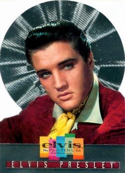 1999 Inkworks Elvis Presley Platinum - Super Platinum Die Cut #SP1 Elvis Presley Front