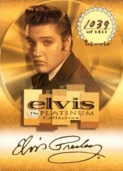 1999 Inkworks Elvis Presley Platinum - Gold Foil Signature #G1 Elvis Presley Front