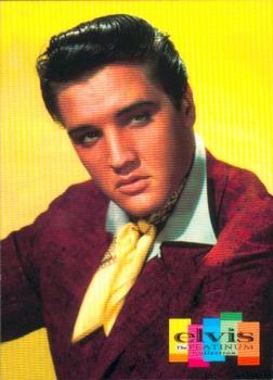 1999 Inkworks Elvis Presley Platinum - Promos #P3 Yellow kerchief Front