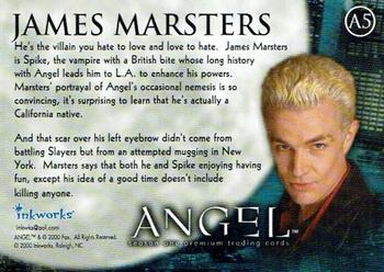 2000 Inkworks Angel Season 1 - Autographs #A5 James Marsters Back
