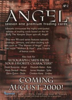 2000 Inkworks Angel Season 1 - Promos #AP-2 Angel Back