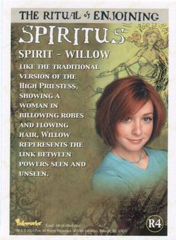 2000 Inkworks Buffy the Vampire Slayer Season 4 - Enjoining Ritual #R4 Spiritus Back