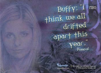 2000 Inkworks Buffy the Vampire Slayer Season 4 - New Beginnings #NB5 Buffy: 