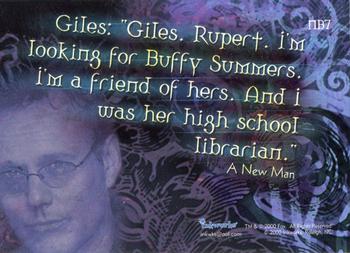 2000 Inkworks Buffy the Vampire Slayer Season 4 - New Beginnings #NB7 Giles: 