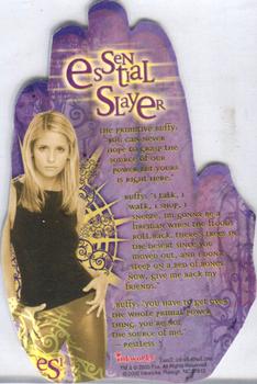 2000 Inkworks Buffy the Vampire Slayer Season 4 - Foil Die Cut #ES1 Essential Slayer Back