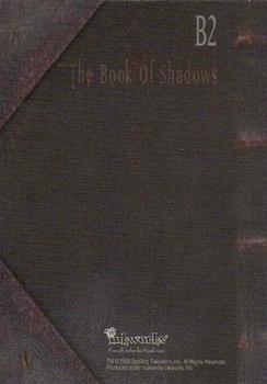 2000 Inkworks Charmed Season 1 - The Book of Shadows #B2 To Vanquish Javna Back