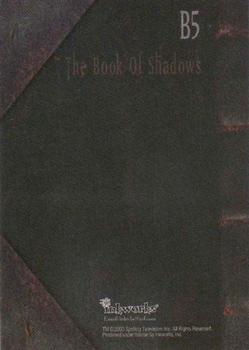 2000 Inkworks Charmed Season 1 - The Book of Shadows #B5 To Banish Shadow Back