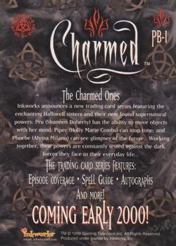 2000 Inkworks Charmed Season 1 - Promos #PB-1 Coming Early 2000! Back