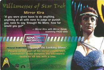 2000 Rittenhouse The Women of Star Trek in Motion - Villianesses of Star Trek #V2 Mirror Kira Back