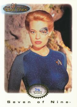 2000 Rittenhouse The Women of Star Trek in Motion - Gold Foil #3 Seven of Nine Front