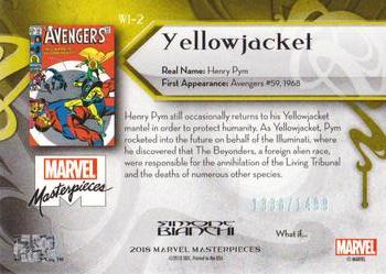 2018 Upper Deck Marvel Masterpieces - What If #WI-2 Yellowjacket Back