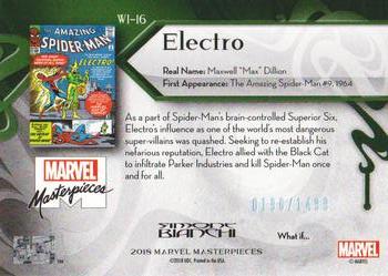 2018 Upper Deck Marvel Masterpieces - What If #WI-16 Electro Back