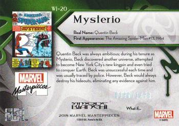 2018 Upper Deck Marvel Masterpieces - What If #WI-20 Mysterio Back