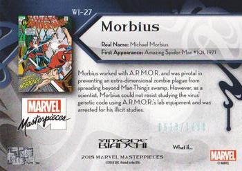 2018 Upper Deck Marvel Masterpieces - What If #WI-27 Morbius Back
