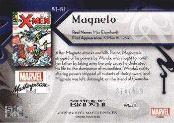 2018 Upper Deck Marvel Masterpieces - What If #WI-81 Magneto Back