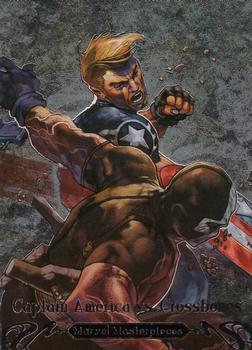 2018 Upper Deck Marvel Masterpieces - Battle Spectra #BS-1 Captain America vs. Crossbones Front