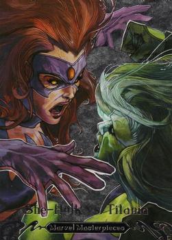 2018 Upper Deck Marvel Masterpieces - Battle Spectra #BS-3 She-Hulk vs. Titania Front