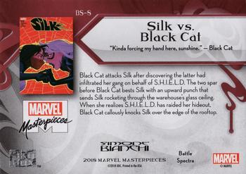 2018 Upper Deck Marvel Masterpieces - Battle Spectra #BS-8 Silk vs. Black Cat Back