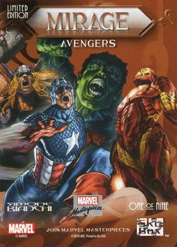 2018 Upper Deck Marvel Masterpieces - Mirage #1 Avengers Back