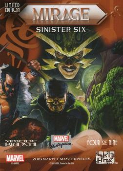 2018 Upper Deck Marvel Masterpieces - Mirage #4 Sinister Six Back