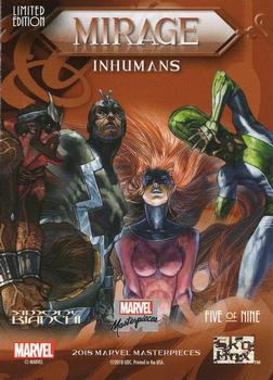 2018 Upper Deck Marvel Masterpieces - Mirage #5 Inhumans Back