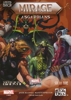 2018 Upper Deck Marvel Masterpieces - Mirage #6 Asgardians Back