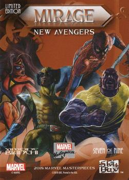 2018 Upper Deck Marvel Masterpieces - Mirage #7 New Avengers Back