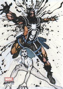 2018 Upper Deck Marvel Masterpieces - Preliminary Art #PA62 Agent Venom vs. Spider-Queen Front