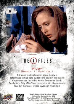 2019 Upper Deck The X-Files UFOs and Aliens Edition #6 Pilot Back