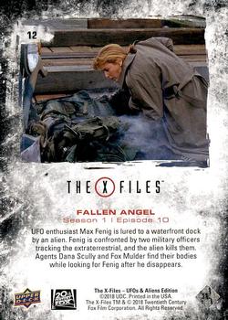 2019 Upper Deck The X-Files UFOs and Aliens Edition #12 Fallen Angel Back