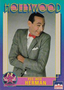1991 Starline Hollywood Walk of Fame - Promos #1 Pee-Wee Herman Front