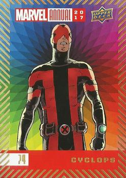 2017 Upper Deck Marvel Annual - Color Wheel Foil #74 Cyclops Front