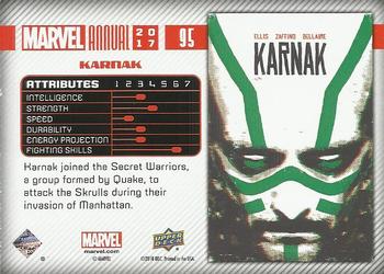 2017 Upper Deck Marvel Annual - Color Wheel Foil #95 Karnak Back