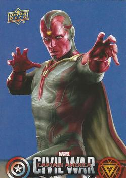 2016 Upper Deck Captain America Civil War (Walmart) #CW11 (Vision)                                    Vision is a synthetic being created by the team's Front