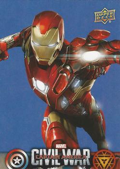 2016 Upper Deck Captain America Civil War (Walmart) #CW14 (Iron Man)                                  Iron man eventually comes around to working on Front
