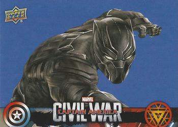 2016 Upper Deck Captain America Civil War (Walmart) #CW17 (Black Panther)                             As Prince of Wakanda, T'Challa has the birthright Front