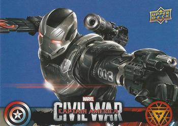 2016 Upper Deck Captain America Civil War (Walmart) #CW22 (War Machine)                               Even after Stark Industries stopped manufacturing Front