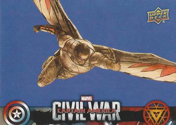 2016 Upper Deck Captain America Civil War (Walmart) #CW27 (Falcon)                                    In a short amount of time, Falcon earns Captain Am Front