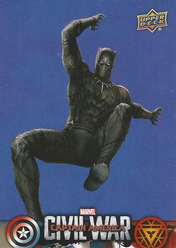 2016 Upper Deck Captain America Civil War (Walmart) #CW29 (Black Panther)                             No one can deny that Black Panther is a powerful Front