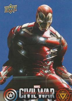 2016 Upper Deck Captain America Civil War (Walmart) #CW33 (Iron Man)                                  Iron Man had retired to focus on research and his Front
