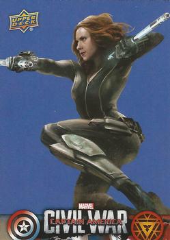 2016 Upper Deck Captain America Civil War (Walmart) #CW34 (Black Widow)                               After being trained to live without distractions Front
