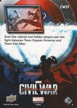 2016 Upper Deck Captain America Civil War (Walmart) #CW37 (Winter Soldier vs. Black Panther)          Even the retired and hidden players join the fight Back