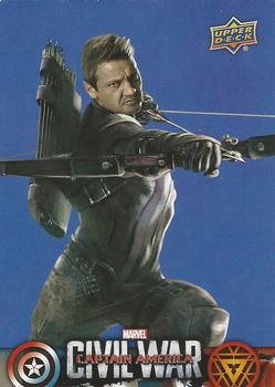 2016 Upper Deck Captain America Civil War (Walmart) #CW38 (Hawkeye)                                   The skilled archer is attentive to change, ready t Front